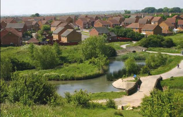 Bradley Stoke now - viewed from the "tump"